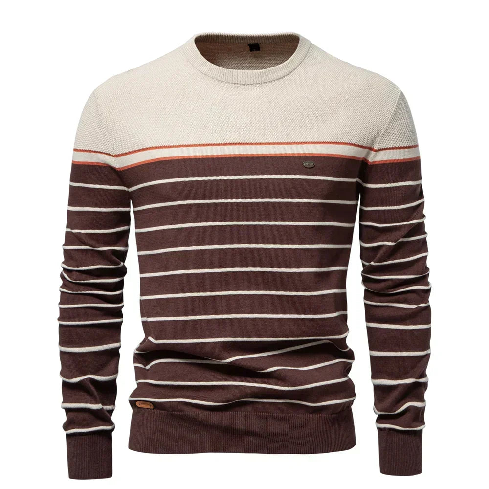 Varel | T-shirt a maniche lunghe Modern Fit in cotone morbido