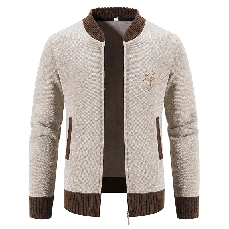 Varel | Gilet da uomo in maglia con dettaglio autunnale