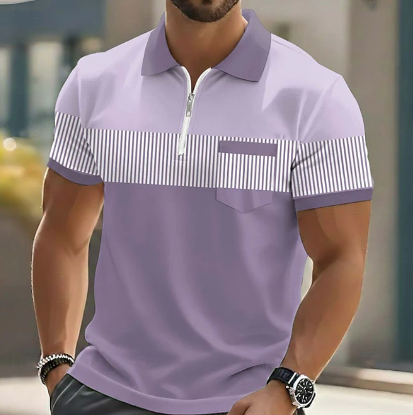 Varel | Polo elegante con zip