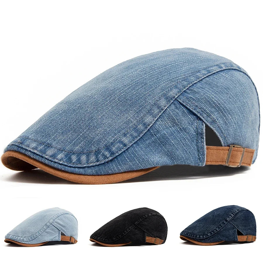 Varel | Berretto piatto premium in denim – stile senza tempo e comfort quotidiano