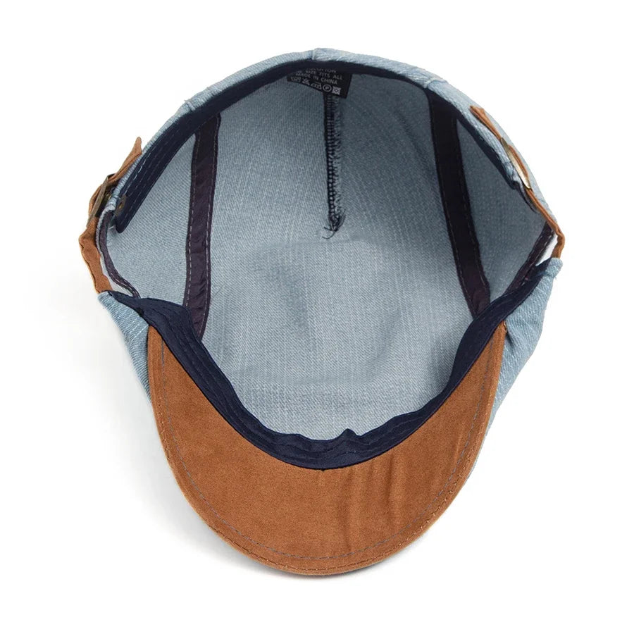 Varel | Berretto piatto premium in denim – stile senza tempo e comfort quotidiano