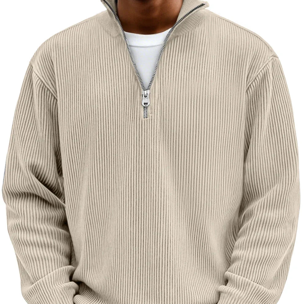 Varel | Maglione a mezza zip con maniche lung