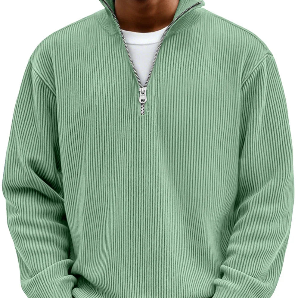 Varel | Maglione a mezza zip con maniche lung