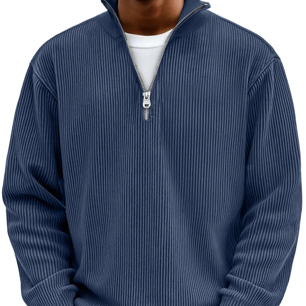 Varel | Maglione a mezza zip con maniche lung