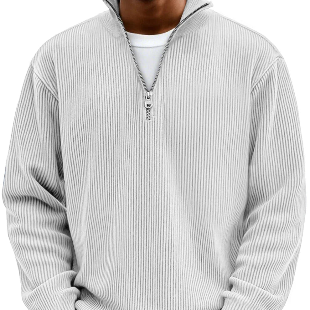 Varel | Maglione a mezza zip con maniche lung