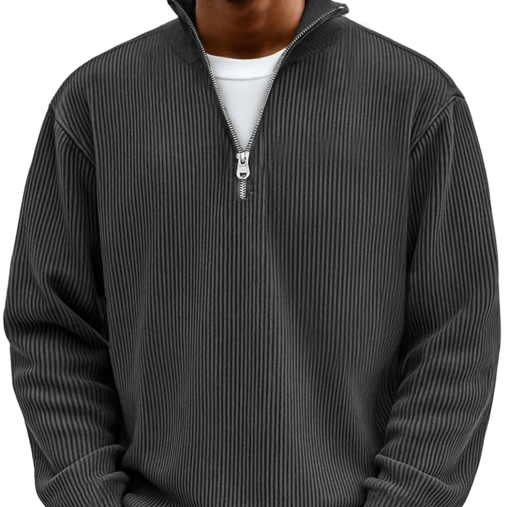 Varel | Maglione a mezza zip con maniche lung