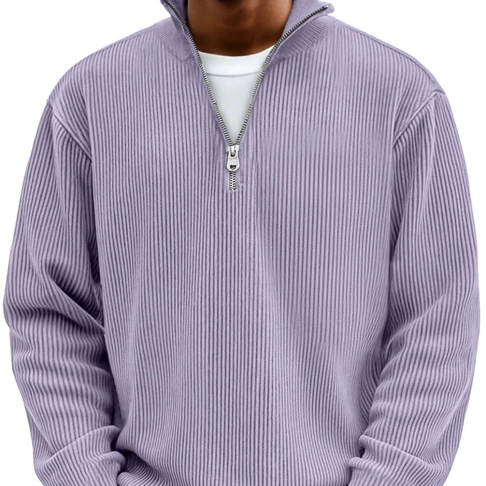 Varel | Maglione a mezza zip con maniche lung