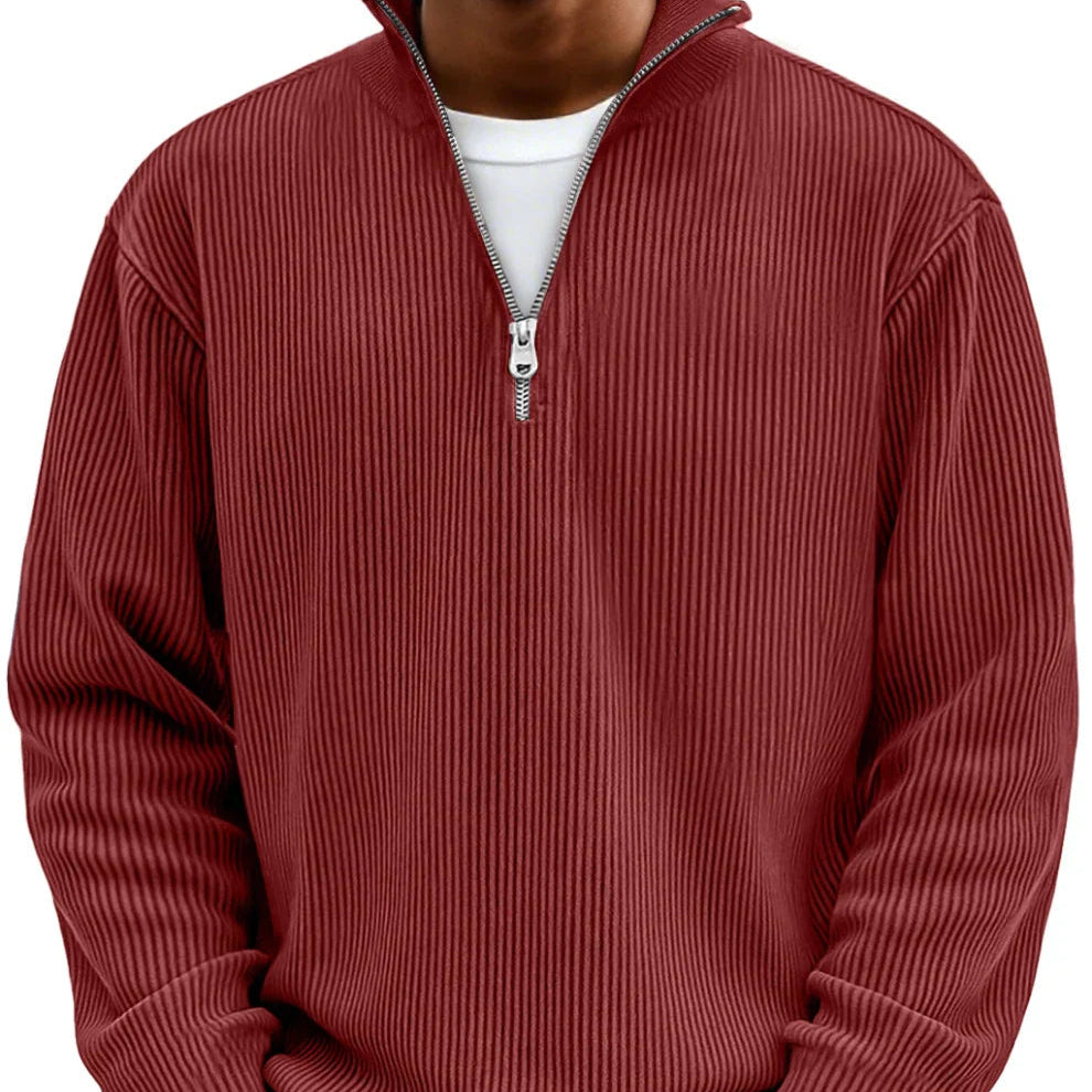 Varel | Maglione a mezza zip con maniche lung