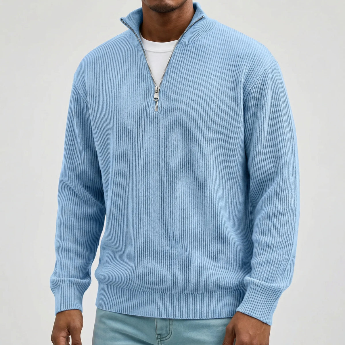 Varel | Maglione a mezza zip con maniche lung