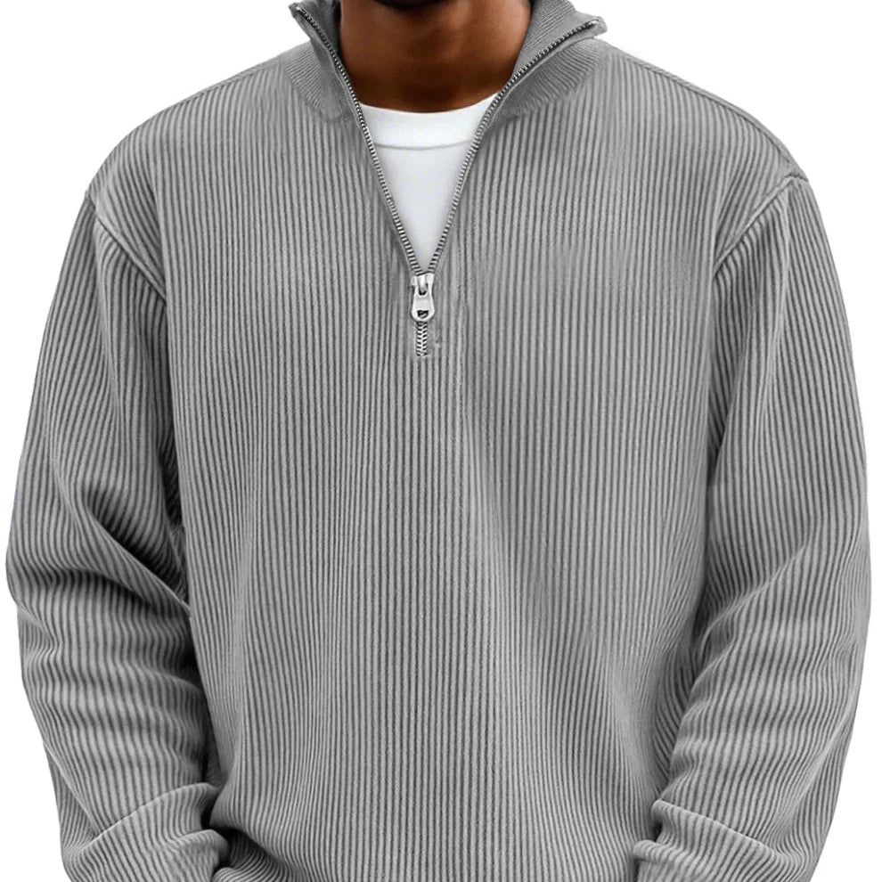 Varel | Maglione a mezza zip con maniche lung