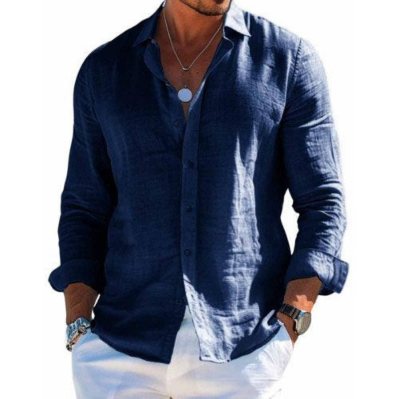 Varel | Camicia elegante in tessuto traspirante