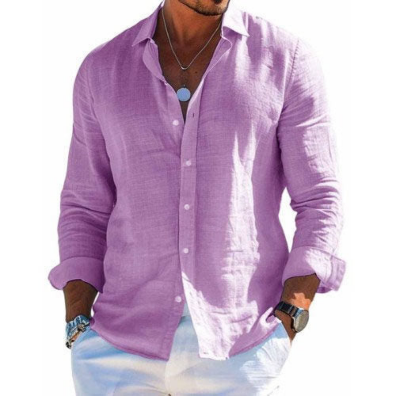 Varel | Camicia elegante in tessuto traspirante 1+1 in omaggio