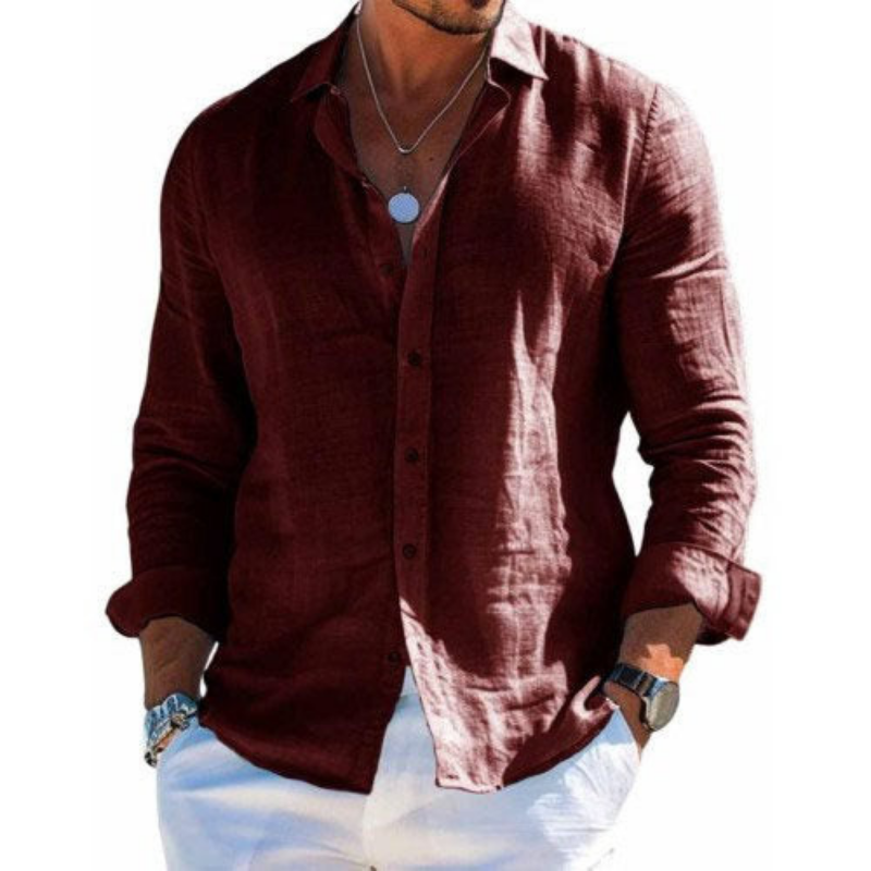 Varel | Camicia elegante in tessuto traspirante 1+1 in omaggio