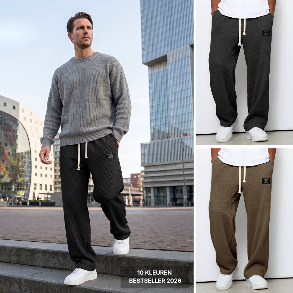 Varel | Pantaloni comodi da uomo dalla vestibilità ampia e vita regolabile