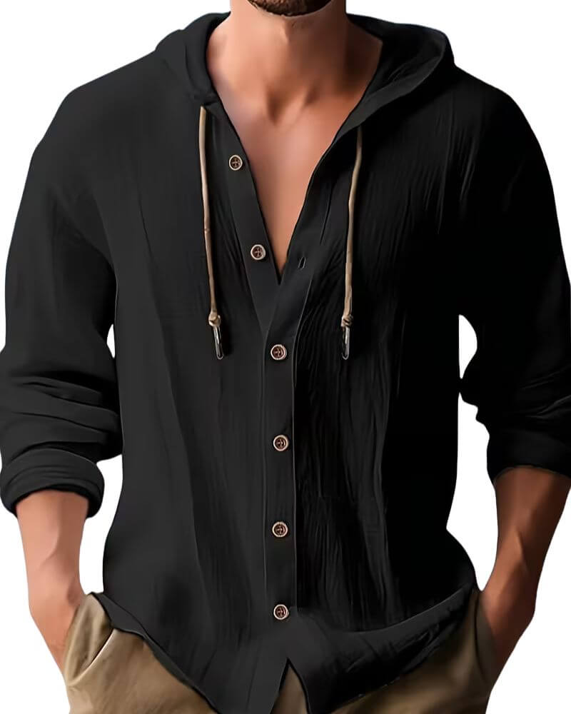 Varel | T-shirt con cappuccio a maniche lunghe