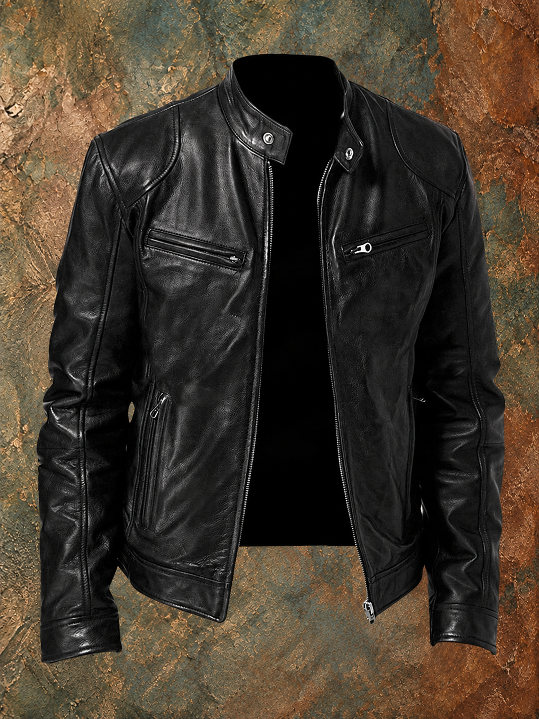Varel | Giacca casual in pelle