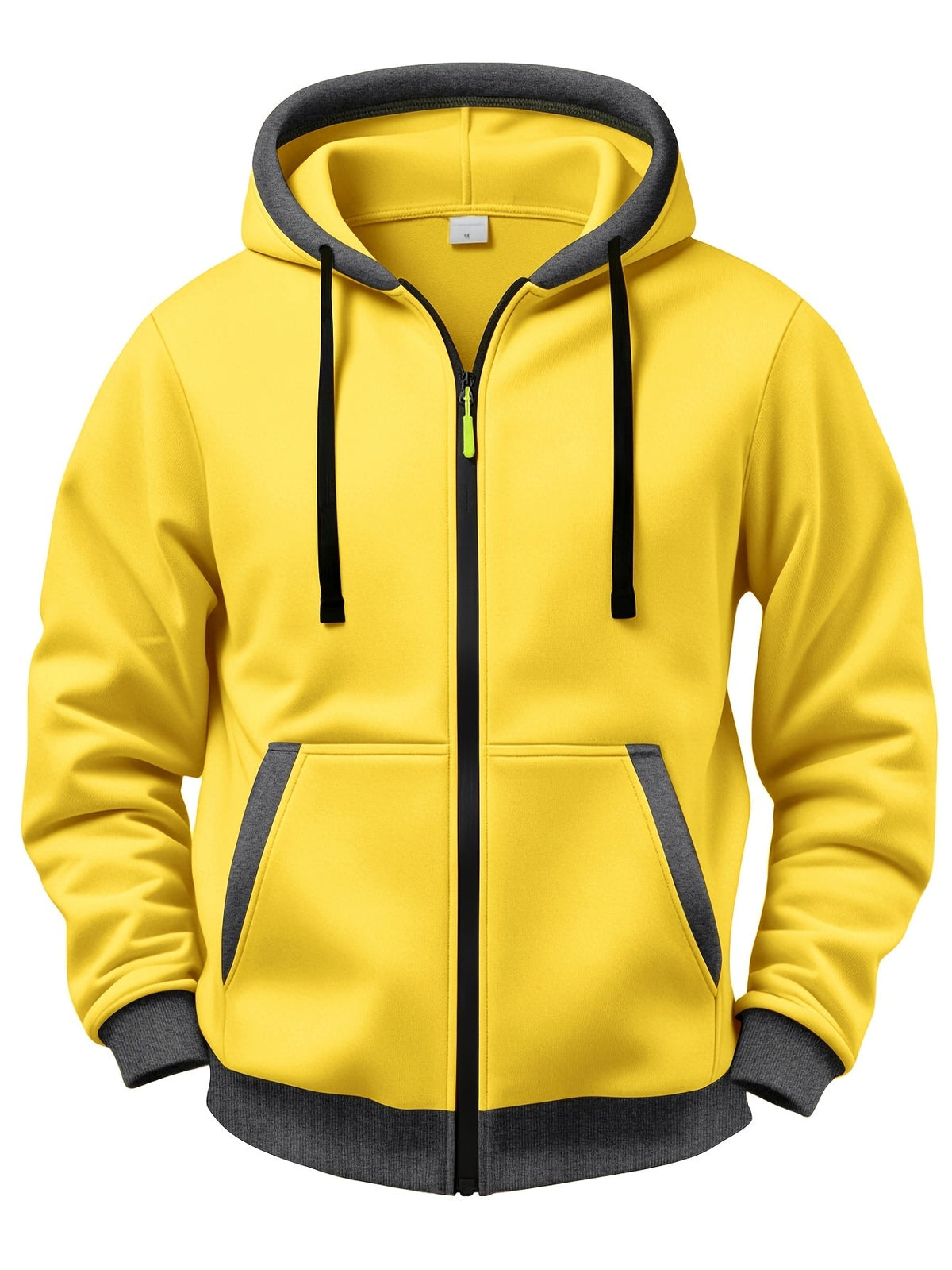 Varel | Maglione invernale rilassato con cappuccio, maniche lunghe e zip