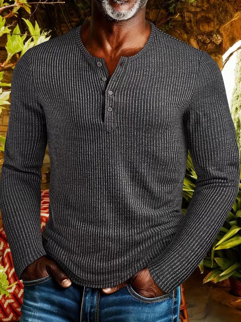 Varel | Camicia Henley invernale resistente