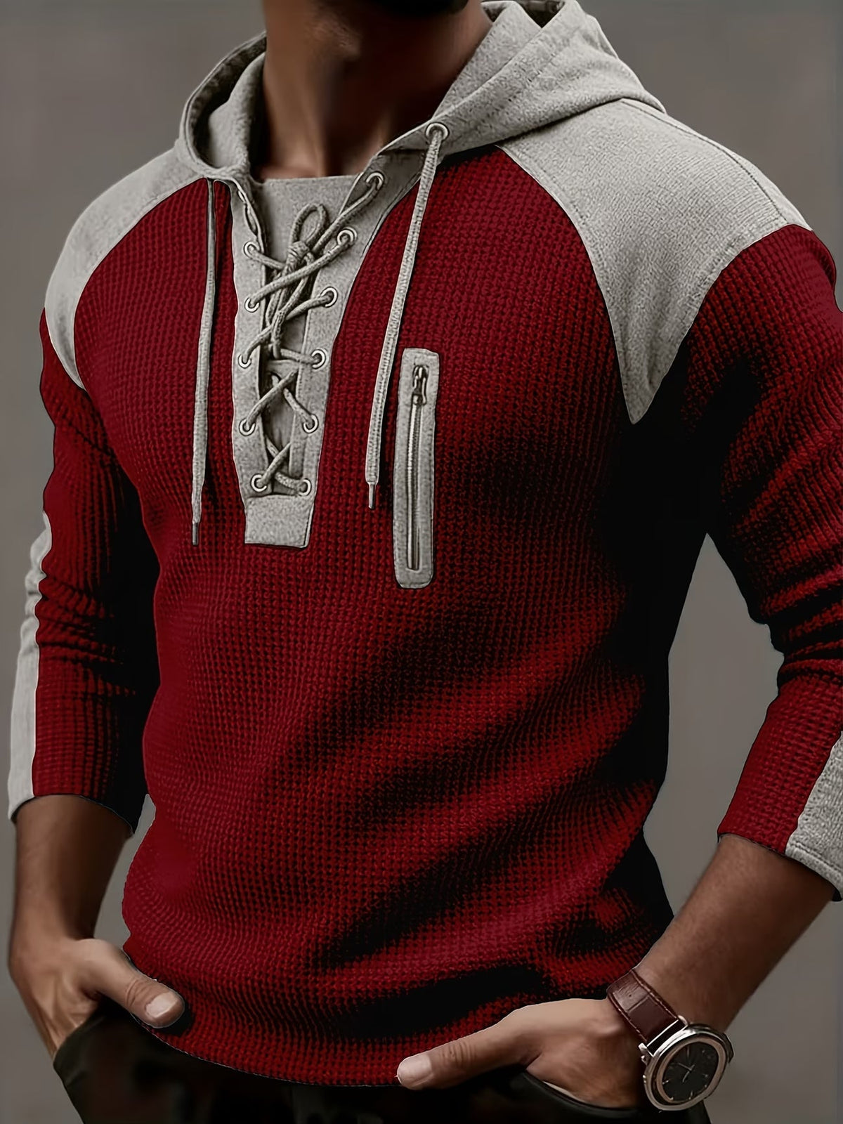 Varel | Maglione con cappuccio e texture a coste