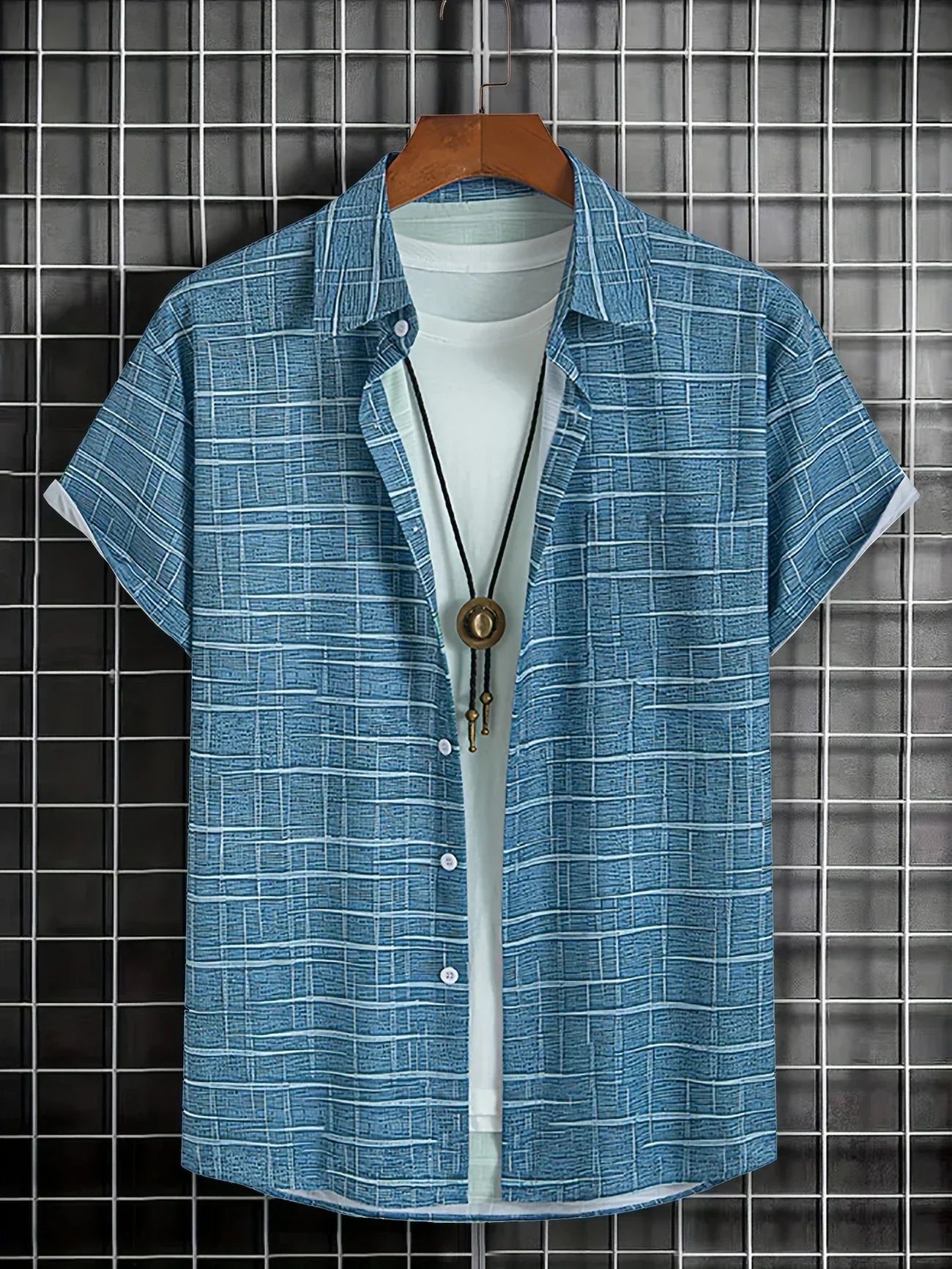 Varel | Camicia elegante a righe e quadri