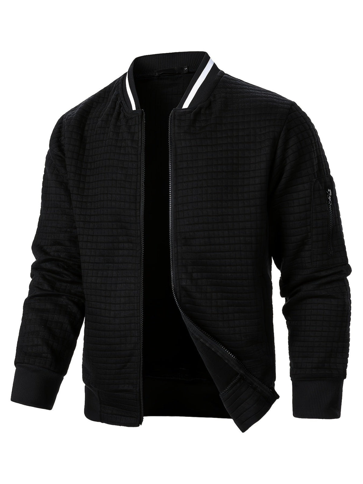 Varel | Giacca cardigan con collo rialzato e chiusura a zip