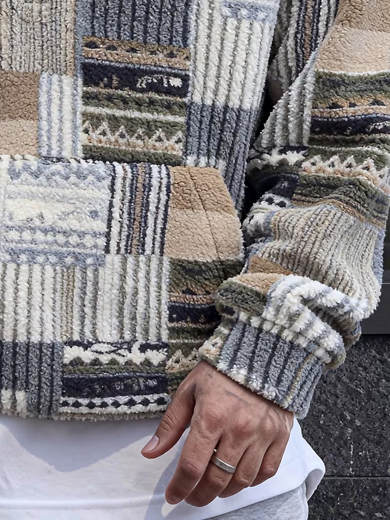 Varel | Felpa con cappuccio, zip e stampa
