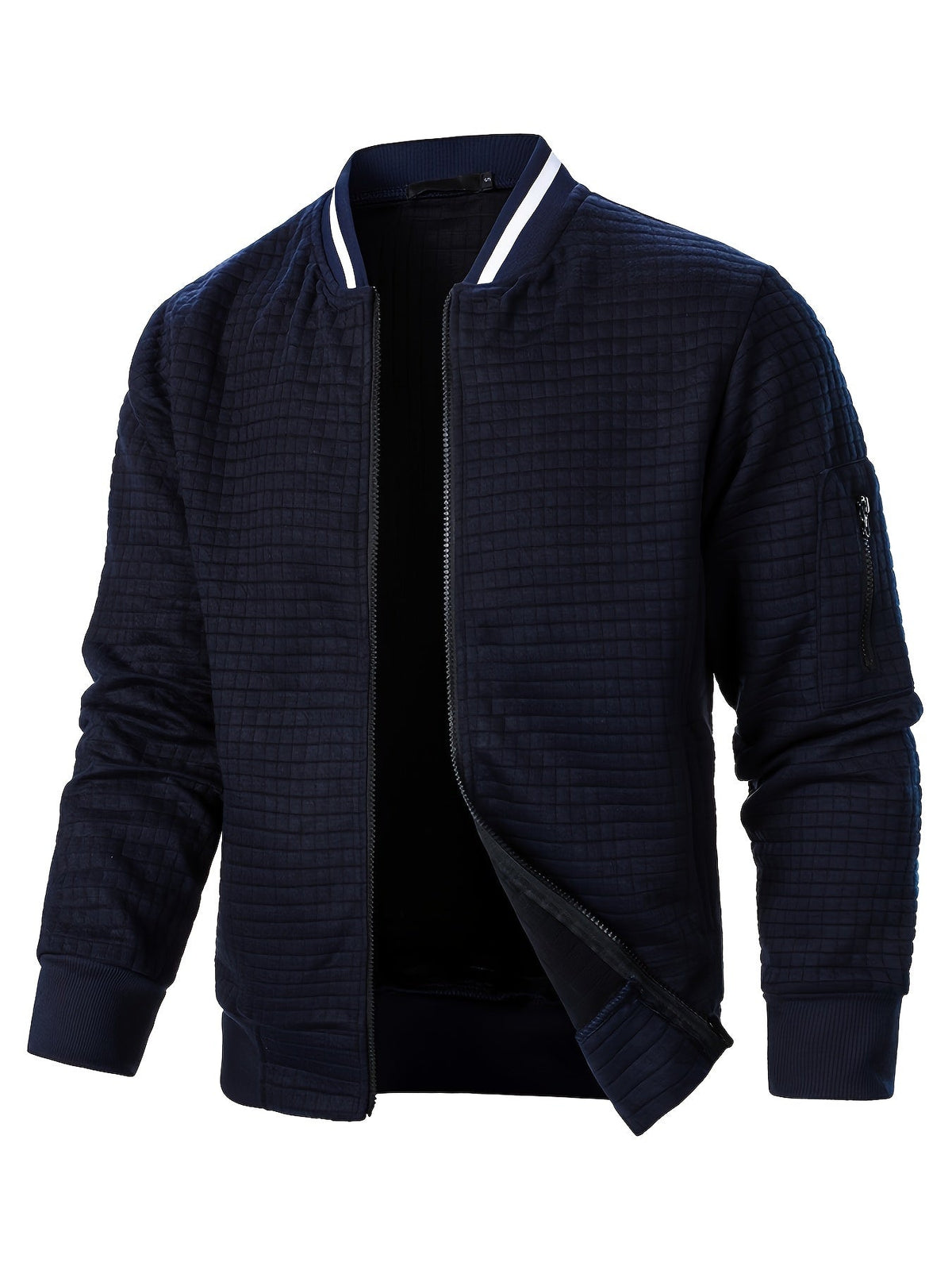 Varel | Giacca cardigan con collo rialzato e chiusura a zip