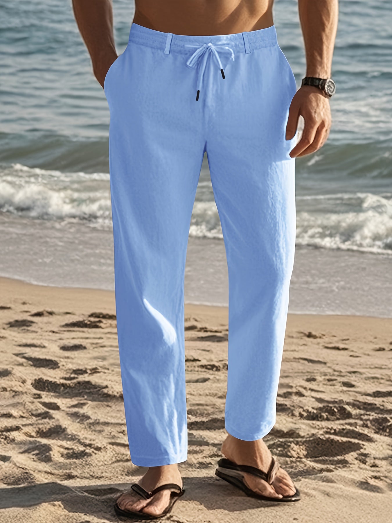 Varel | Pantaloni in lino da uomo