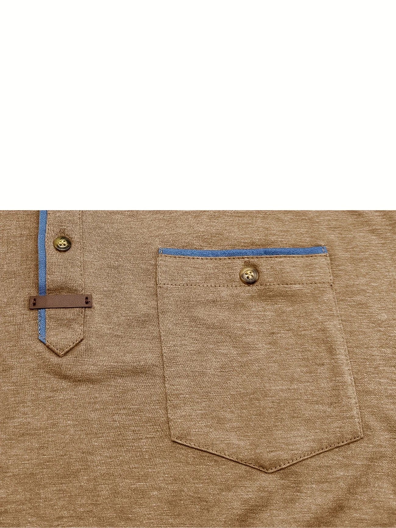 Varel | T-shirt elegante con colletto rotondo e tasca
