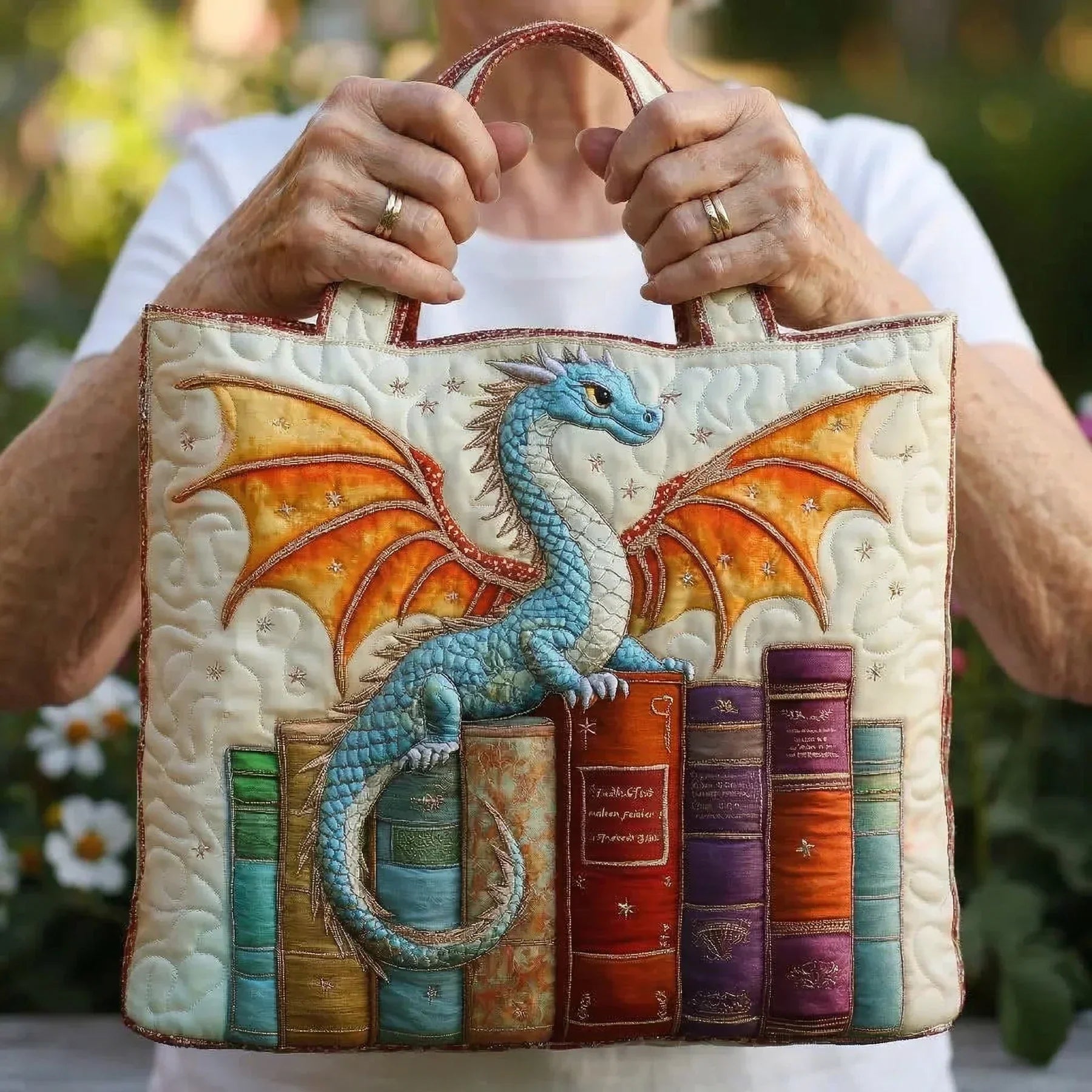 Borsa trapuntata - Drago Smeraldo