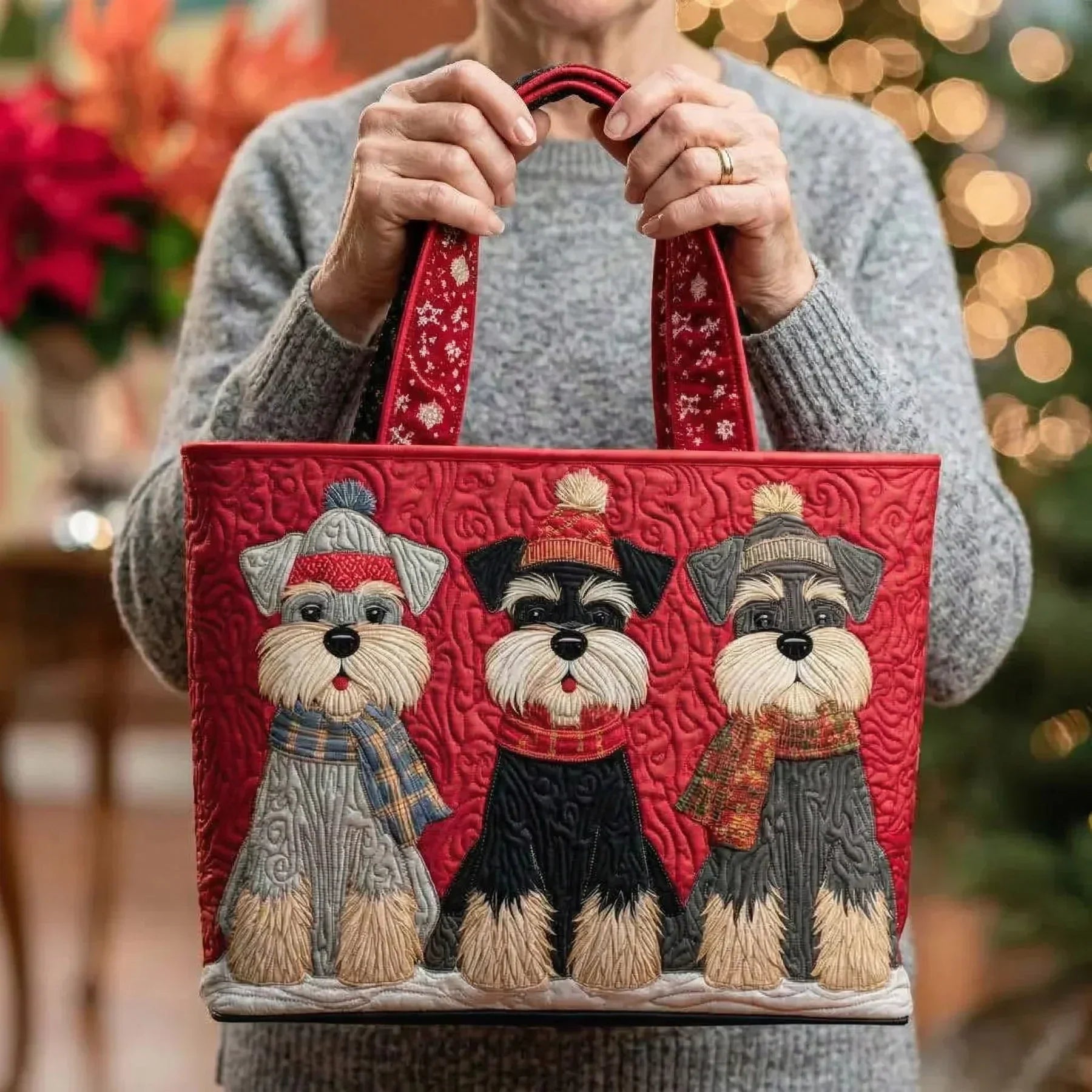 Borsa artigianale - Trio di Schnauzer