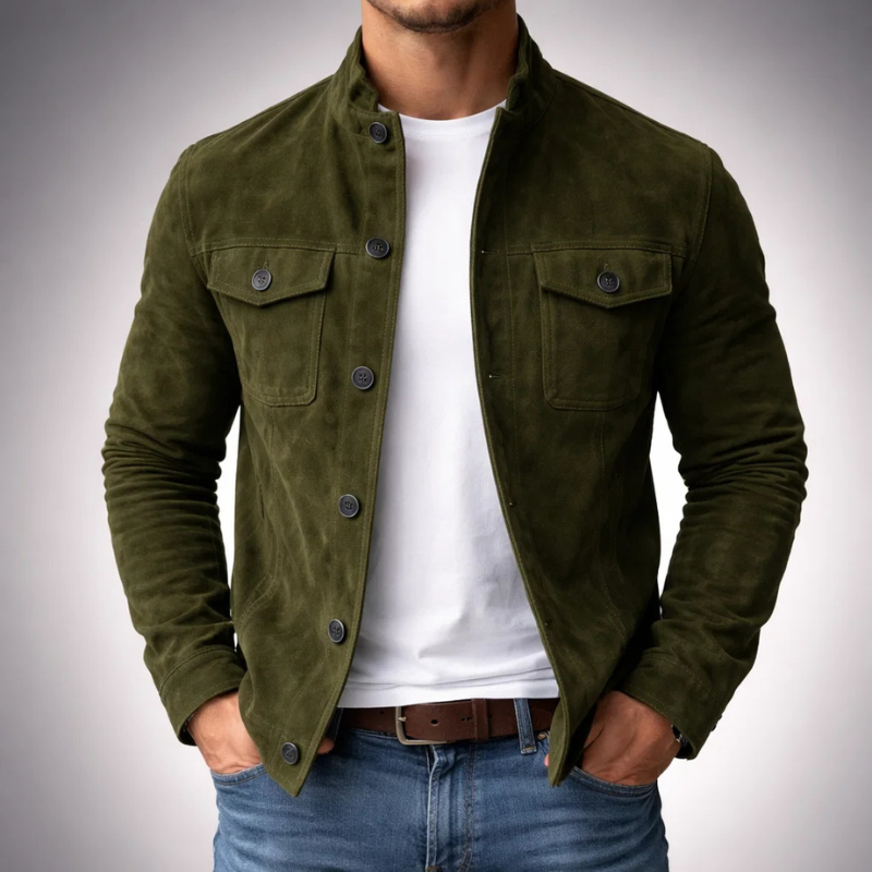 Varel | Bomber premium in camoscio