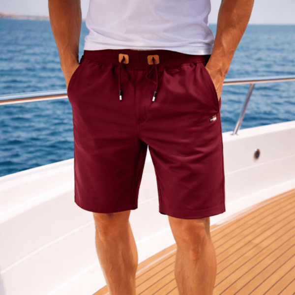 Varel | Pantaloni corti in cotone con tasche con cerniera