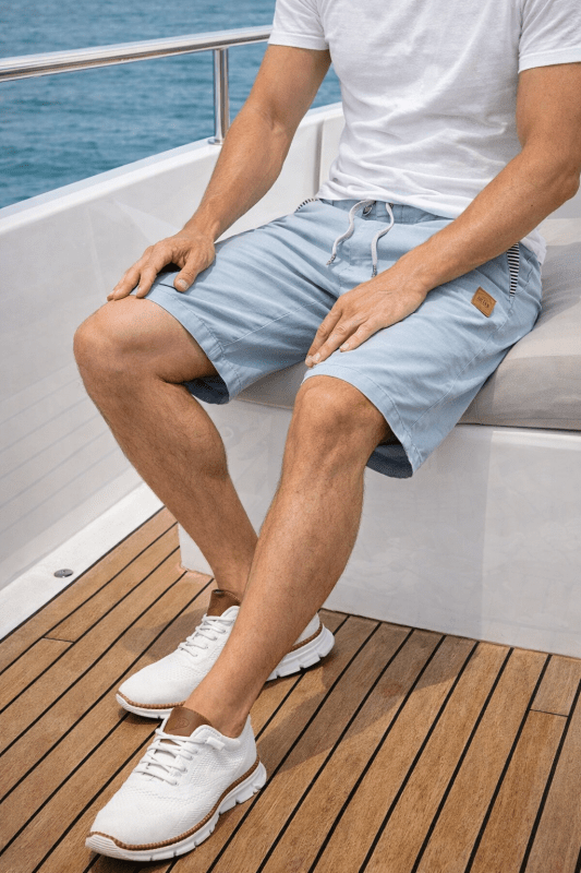 Varel | Pantaloncini chino con cordino da uomo