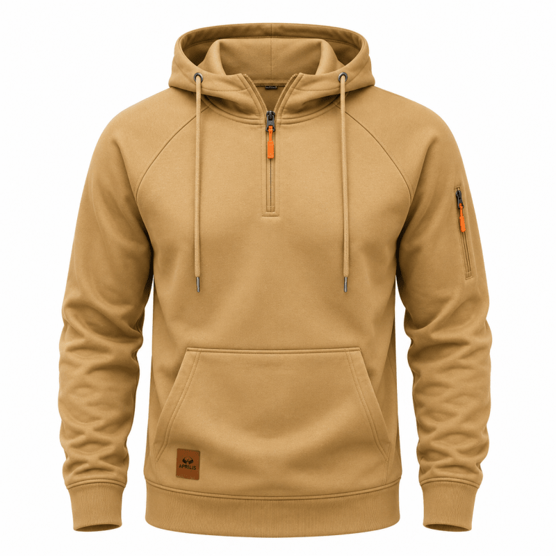 Varel | Felpa con cappuccio e zip fino al ginocchio