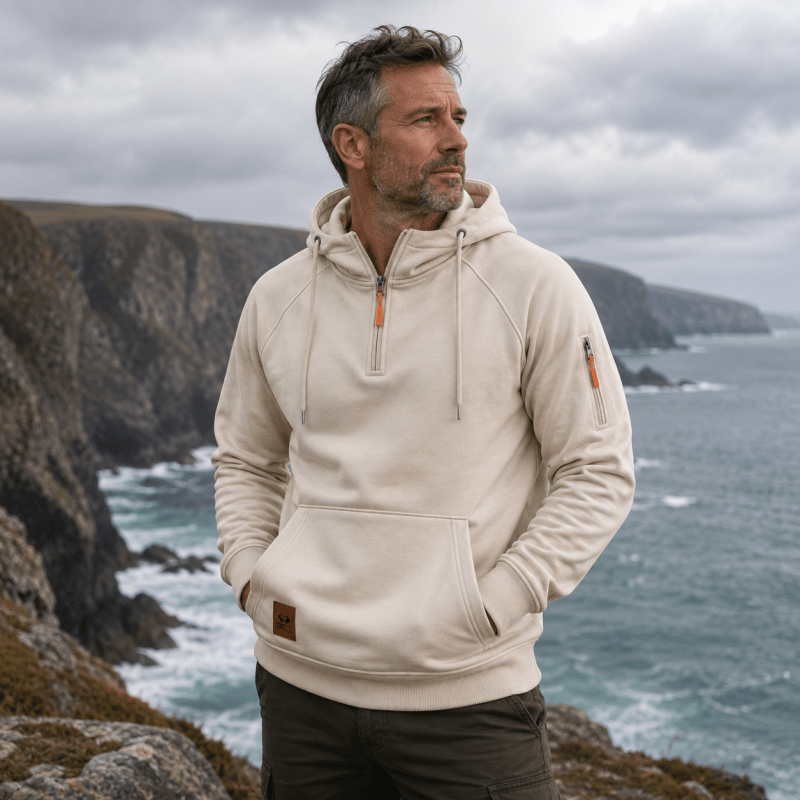 Varel | Felpa con cappuccio e zip fino al ginocchio