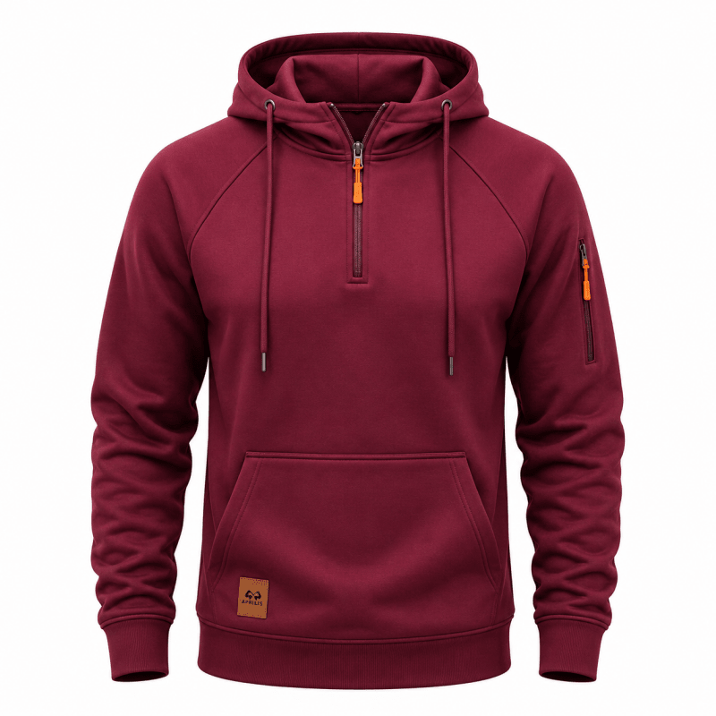 Varel | Felpa con cappuccio e zip fino al ginocchio