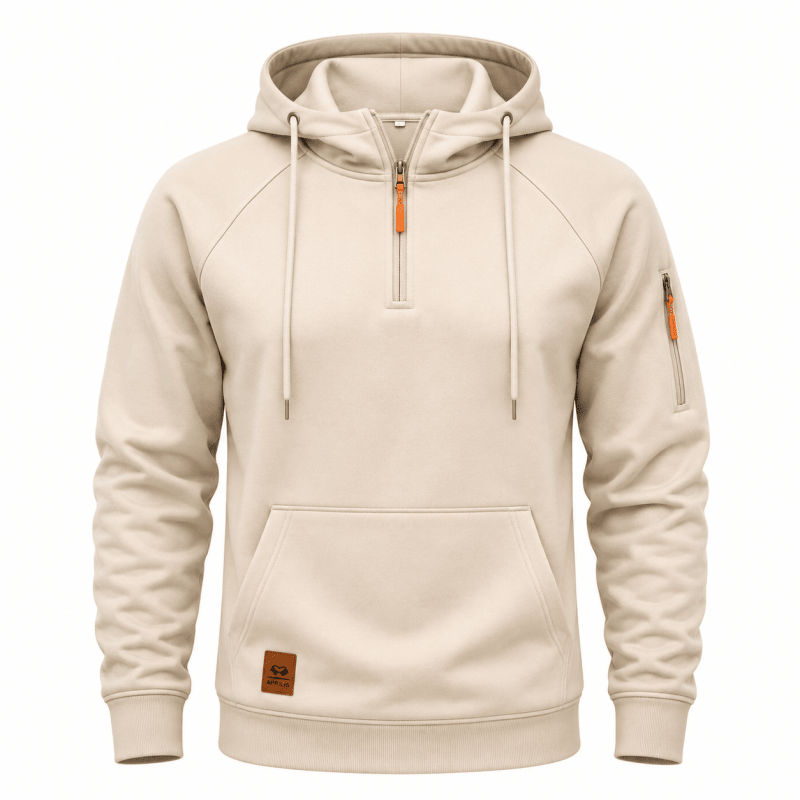 Varel | Felpa con cappuccio e zip fino al ginocchio