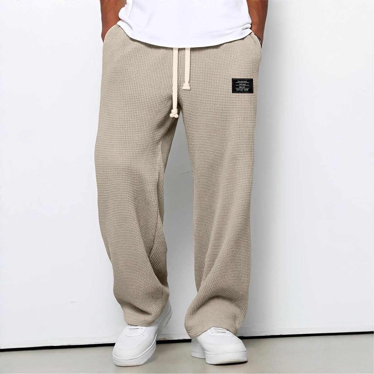 Varel | Pantaloni comodi da uomo dalla vestibilità ampia e vita regolabile