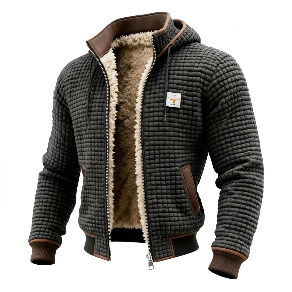 Varel | Giacca rétro con cappuccio e zip