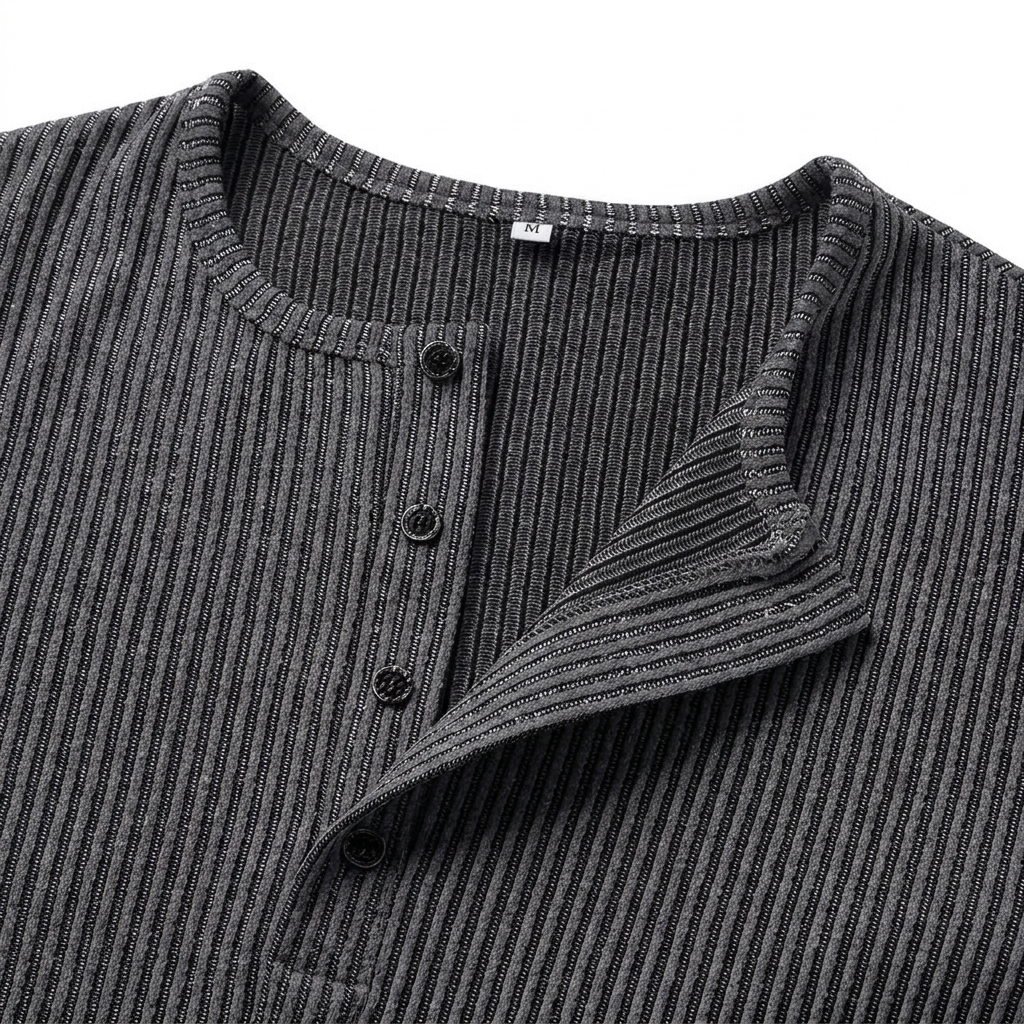 Varel | Camicia Henley invernale resistente