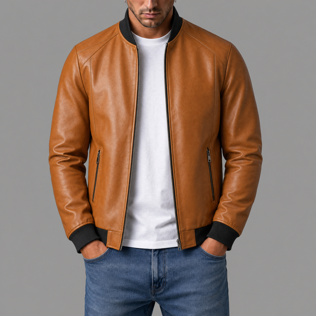 Varel | Giacca bomber in pelle