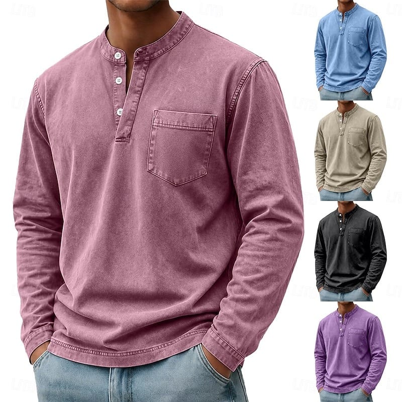 Varel | Henley a maniche lunghe Saltwater