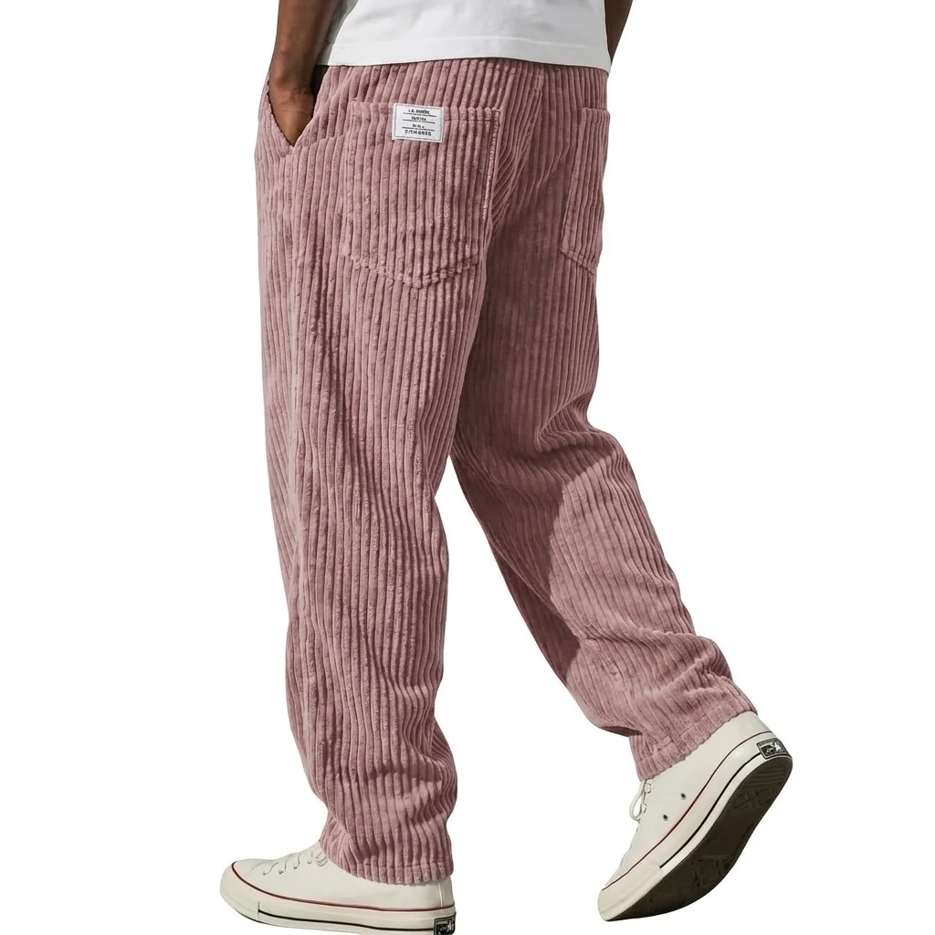 Varel | Pantaloni da uomo in velluto a coste con vita elasticizzata