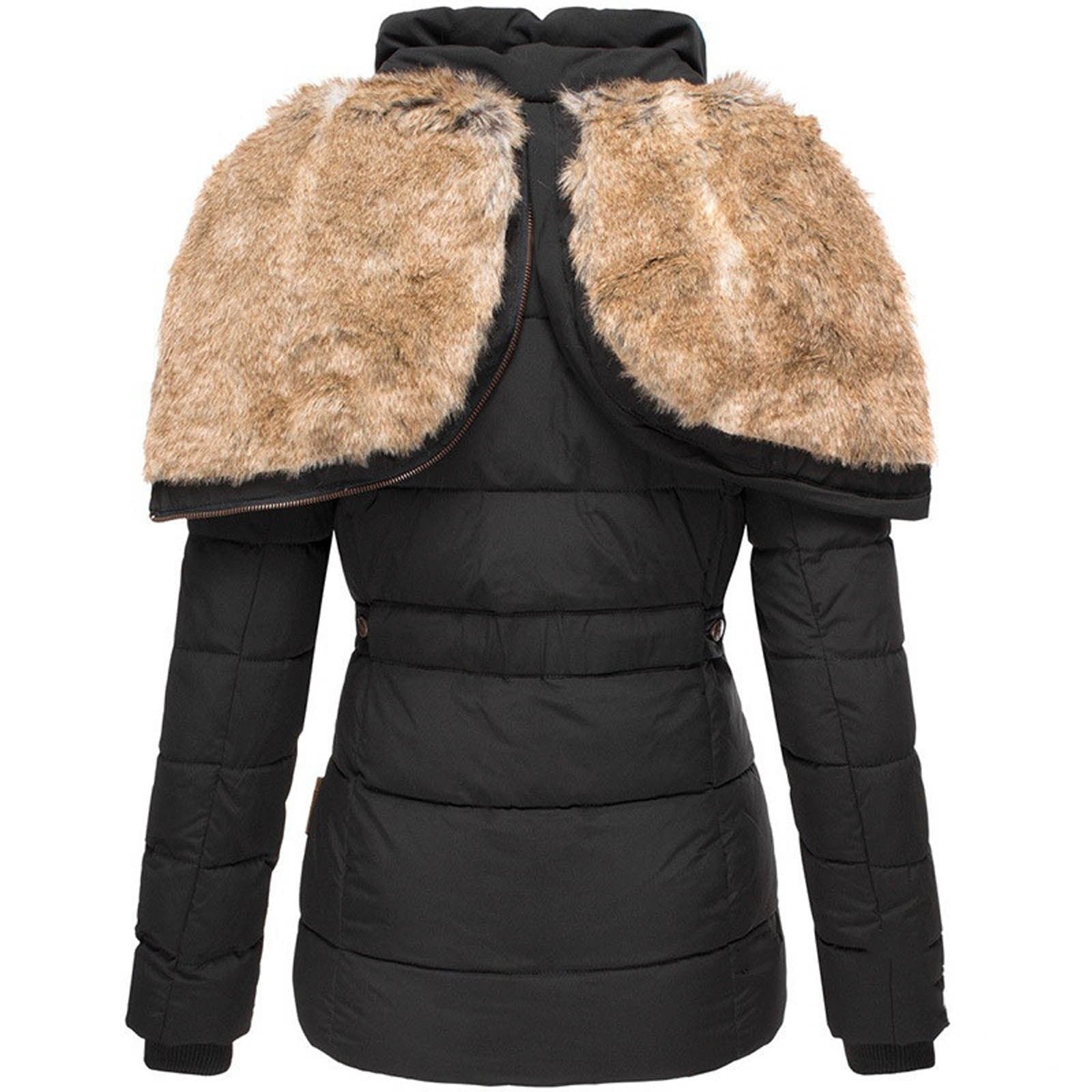 Varel | Cappotto invernale caldo con fodera in pelliccia