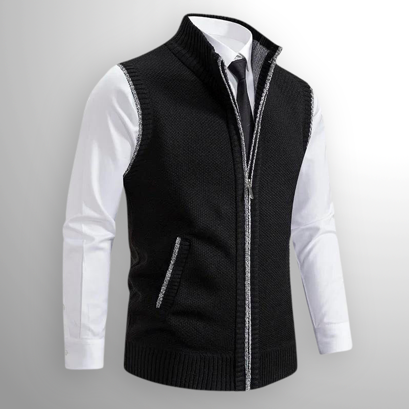 Varel | Gilet elegante con zip integrale