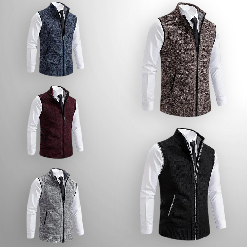 Varel | Gilet elegante con zip integrale