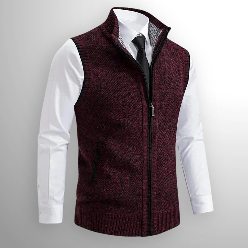 Varel | Gilet elegante con zip integrale