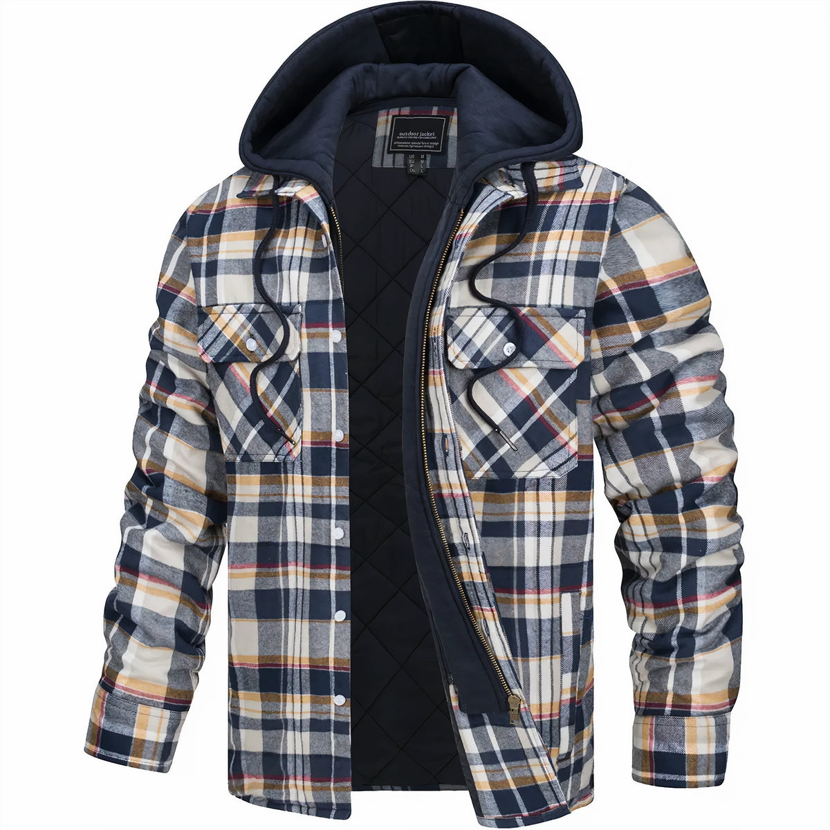 Varel | Giacca a quadri con zip