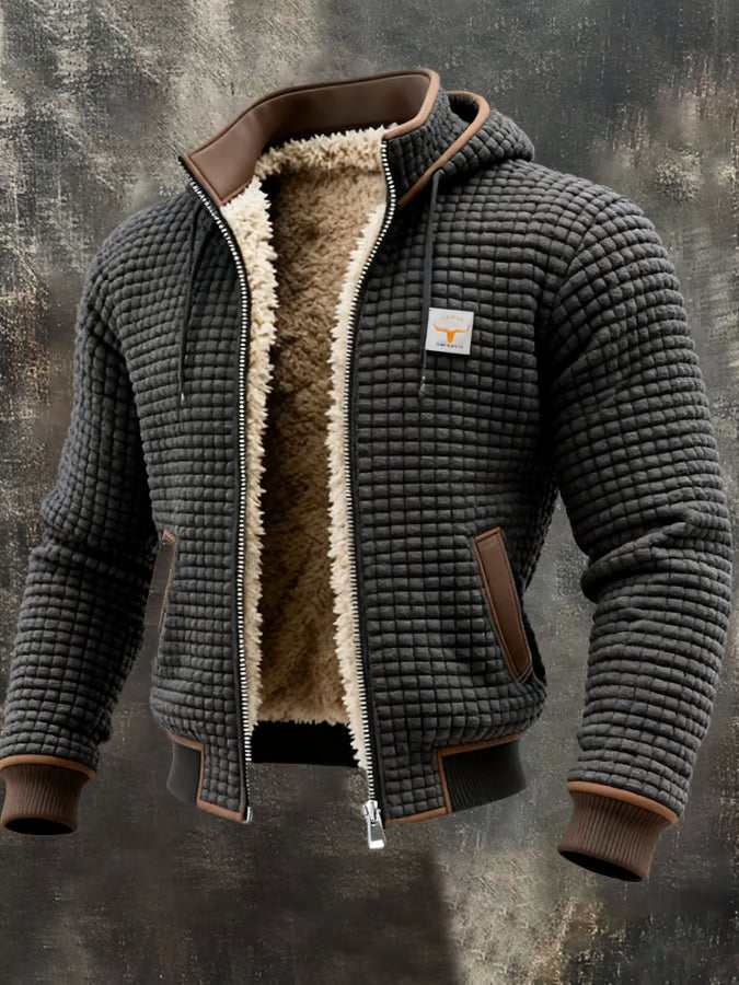Varel | Giacca rétro con cappuccio e zip